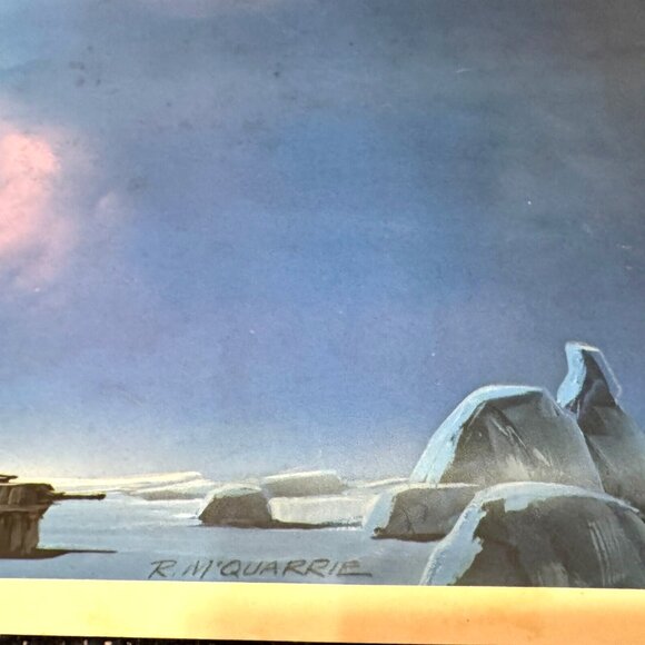 Star Wars Concept Poster Print #8, Ion Cannon, R. McQuarrie, circa 1980 - Picture 8 of 14